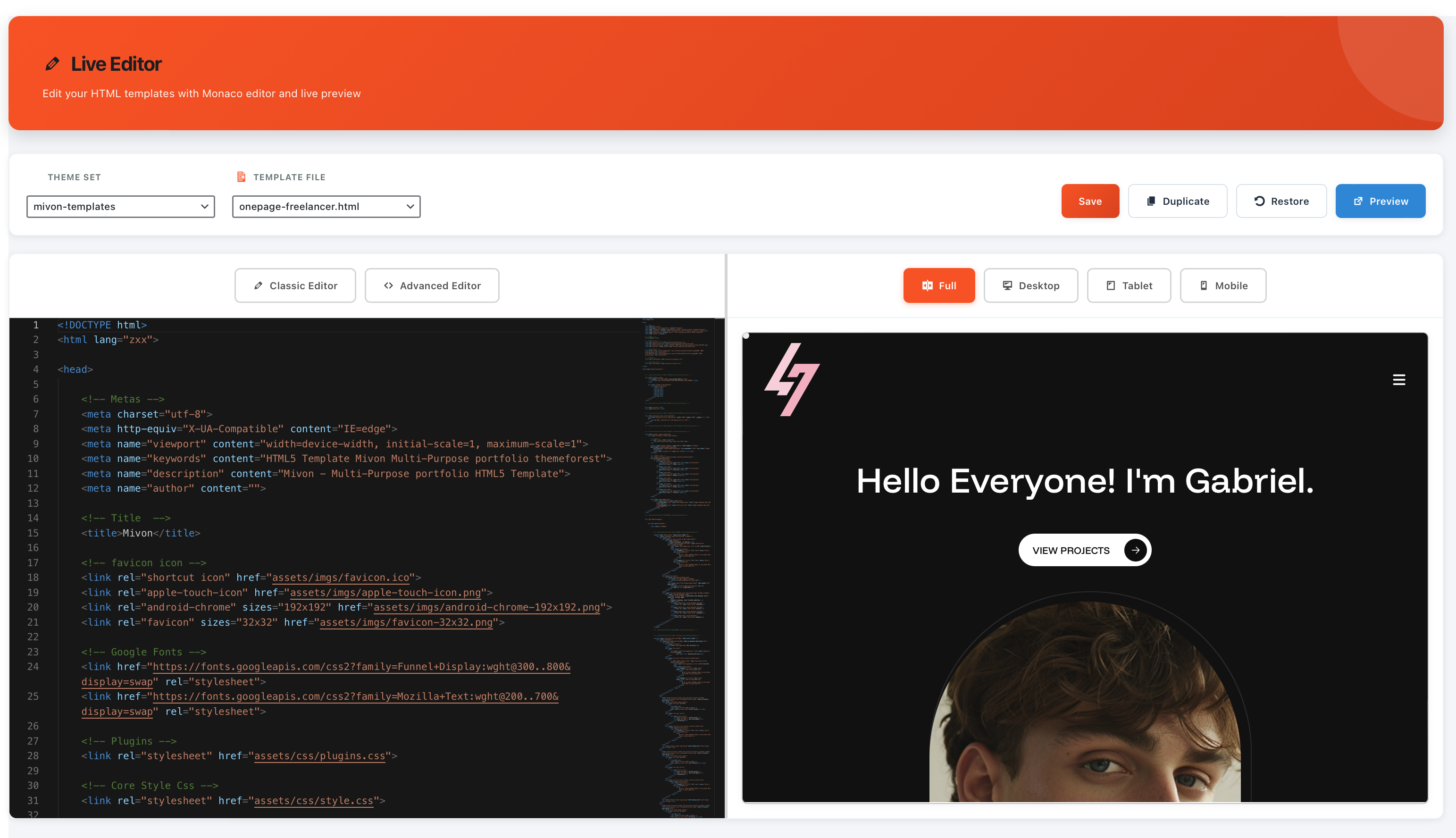 Base47 Arq Editor Interface