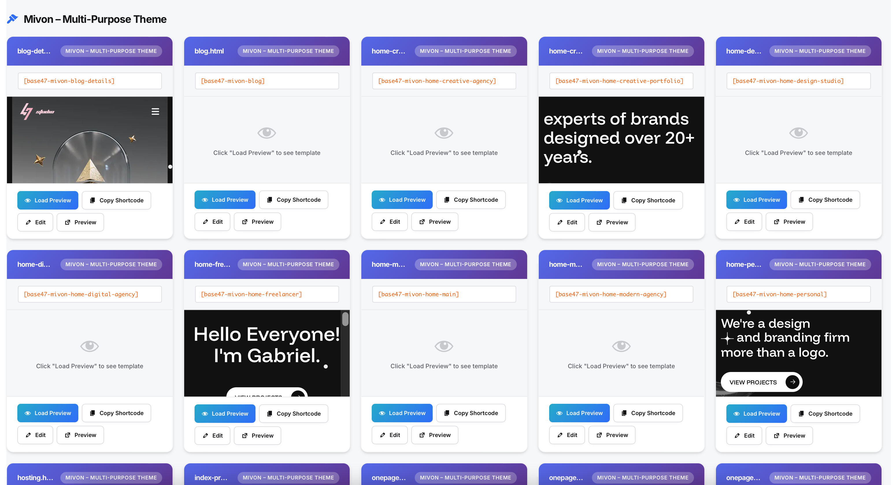 Widget System Interface